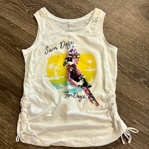 SO summer sequin tank top. Size L 10/12 ♥️